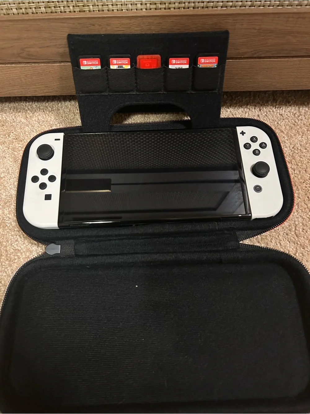 Nintendo Switch OLED White Console Bundle with Pink & Green Joy‑Con Accessories